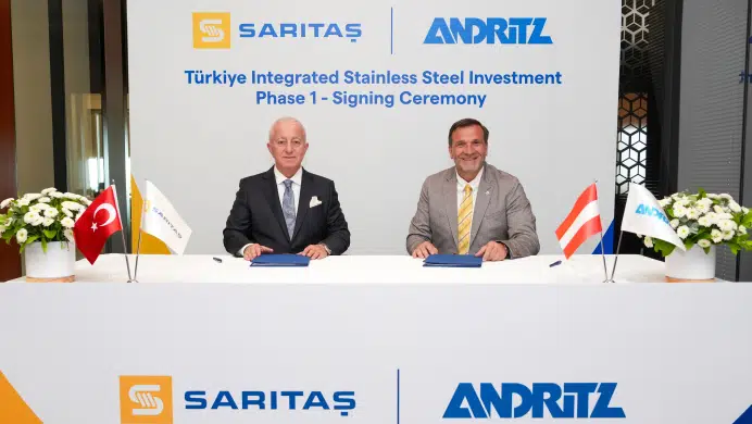 Sarıtaş, Türkiye’deki Entegre Paslanmaz Çelik Yatırımı için Kritik Ekipman Siparişini Verdi