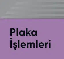 Plaka İşlemleri